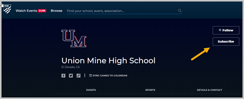 UnionMine High School. Click the subscribe button